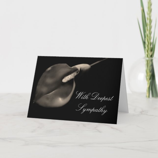 Calla Sympathy Card (Front)