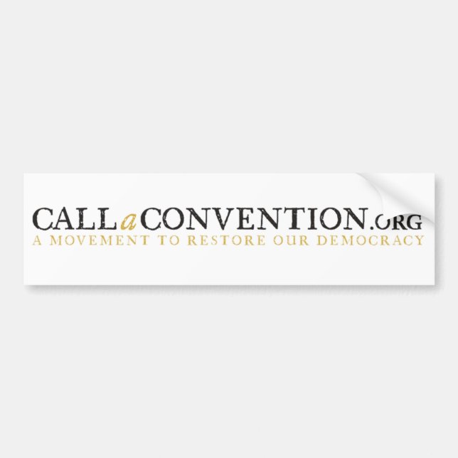 callaconvention bumper white bumper sticker (Front)