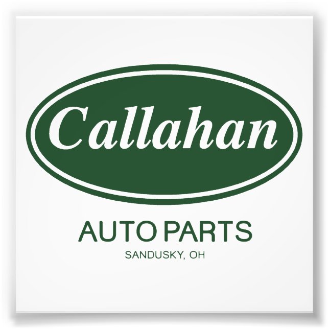 Callahan Auto Parts Photo Print (Front)