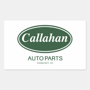 Callahan Auto Parts Rectangular Sticker
