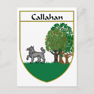 Callahan Coat of Arms/Family Crest Postcard