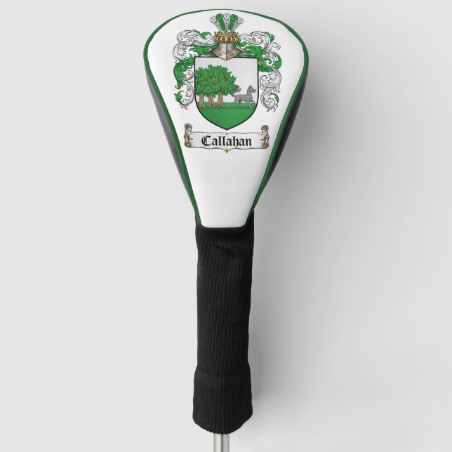 Callahan Coat of Arms Gold Head Cover (Front)