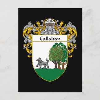 Callahan Coat of Arms (Mantled) Postcard