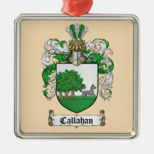 Callahan Coat of Arms Metal Ornament