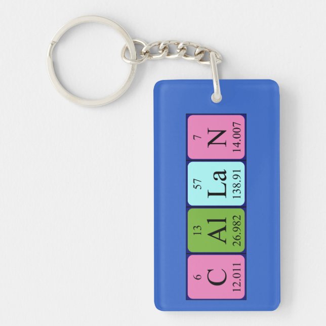 Callan periodic table name keyring (Front)