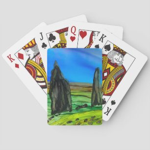 Callanish standing stones playing cards