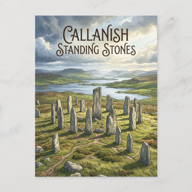 Callanish Standing Stones Scotland Postcard (Front)