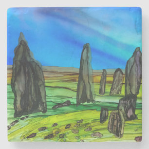 Callanish standing stones stone coaster