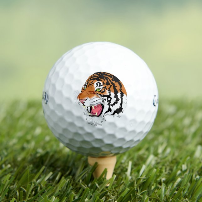 Callaway Supersoft golf balls tiger roar (Insitu Tee)