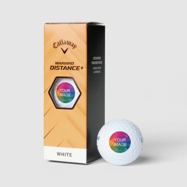 Callaway Warbird 3 Pack Upload Business Logo Golf Balls (Packaging)