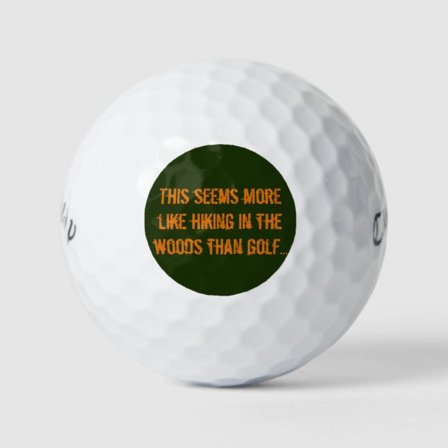 Callaway Warbird Golf Balls Questionable Ability (Front)