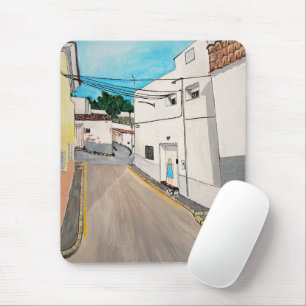 Calle Cabanilles Painting by Alfred Fox Mouse Pad