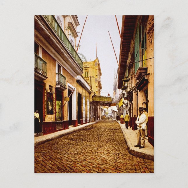 Calle de Habana Havana Cuba Postcard (Front)