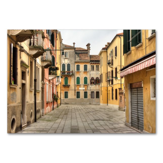 Calle Del Montello, Venice Italy Table Number (Front)