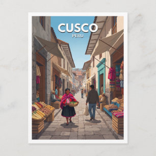 Calle Nueva, Cusco Peru Travel Postcard