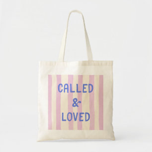 Called & Loved Christian Faith Quote Modern Trendy Tote Bag