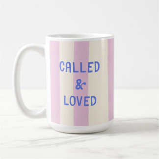 Called & Loved Modern Christian Faith Quote Cute Coffee Mug