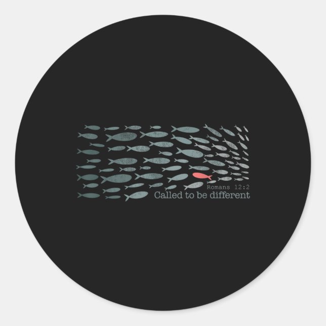 Called To Be-different Inspirational Bible Verse C Classic Round Sticker (Front)