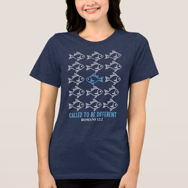 Called to Be Different - Inspirational Christian Tri-Blend Shirt (Front)