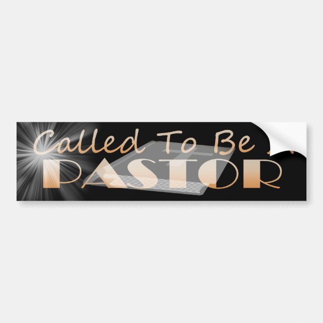 CALLED TO BE PASTOR BS DK BUMPER STICKER (Front)
