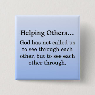 Called to Help Others 15 Cm Square Badge