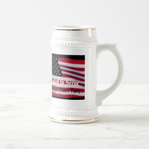 Called to serve Branch specific USA Flag Beer Stein