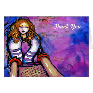 Called to the Torah Bat Mitzvah Thank You Card