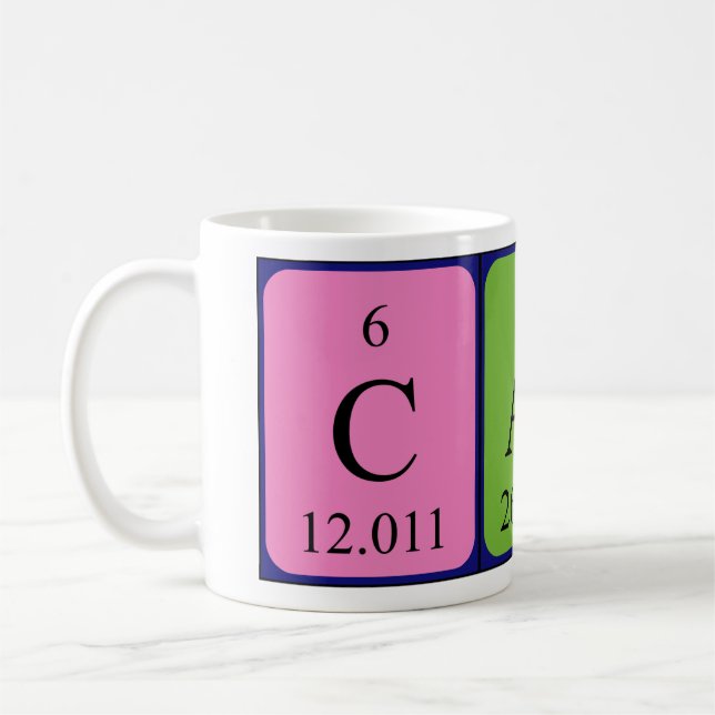 Calli periodic table name mug (Left)