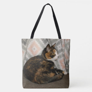 Callie Cat on Sofa Tote Bag