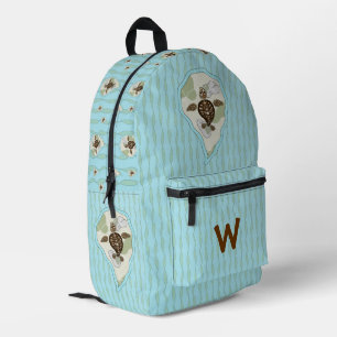 Callie the Sea Turtle Printed Backpack