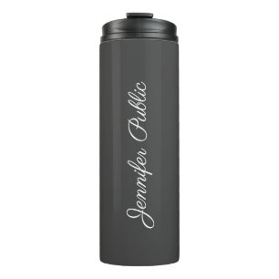 Calligraphed Name Elegant Modern Best Top Template Thermal Tumbler