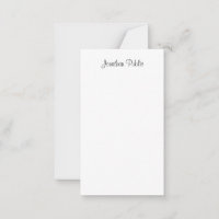 Calligraphed Script Name Template Modern Simple