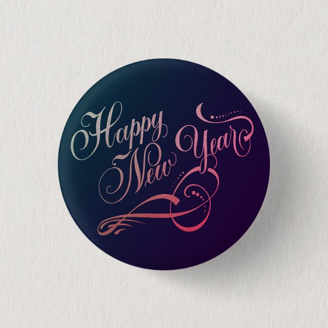 Calligraphic 2026 New Year Badge (Front)