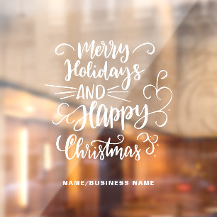 Calligraphic Christmas Holidays Company Name