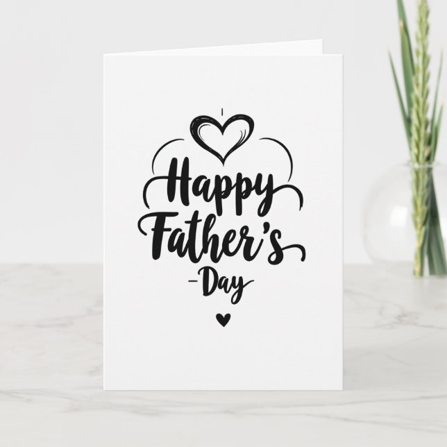 Calligraphic Fathers Day Card (Front)