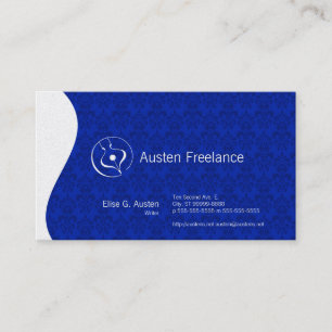 Calligraphic Fountain Pen Business Card