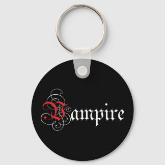 Calligraphic  Vampire Key Ring