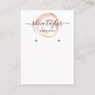 Calligraphy art Earring display card