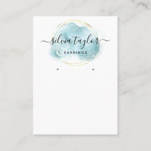 Calligraphy art Earring display card