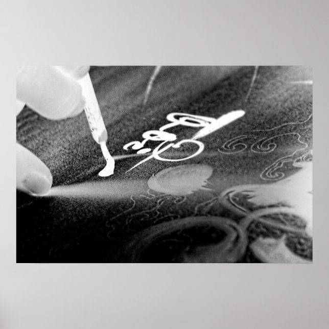 Calligraphy art - photo negatives poster (Front)