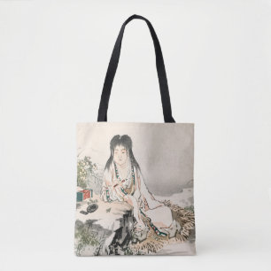 Calligraphy artist by Kōno Bairei Faux Tote Bag