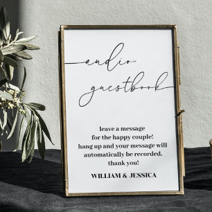 Calligraphy Audio Guestbook Phone Guest Book Sign