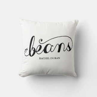 calligraphy beans pillow