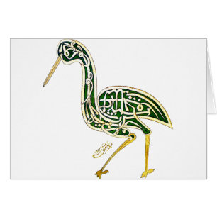 Calligraphy Bird (Stork)