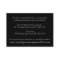 Calligraphy Black Wedding Accommodation Cards
