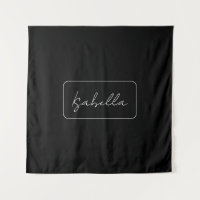 Calligraphy Black White Plain Creative Modern Name