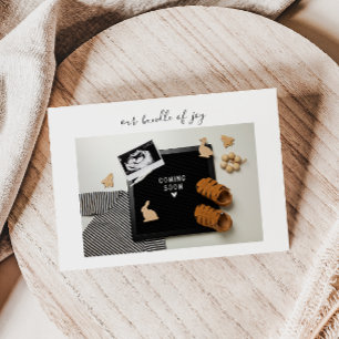 Calligraphy Bundle of Joy Baby Announcement Card