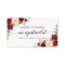 Calligraphy Burgundy Floral Wedding Registry