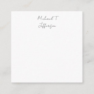 Calligraphy Classical Elegant Plain Simple Enclosure Card
