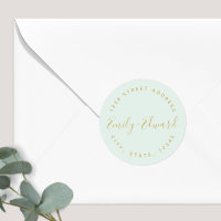 Calligraphy Couple Names Circular Wedding Address